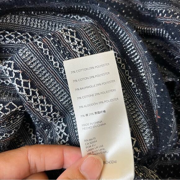 Free People Heirloom Ruffle Top in Black Combo - Picture 8 of 8